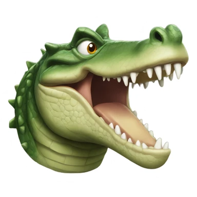 Crocodile snapping  sticker
