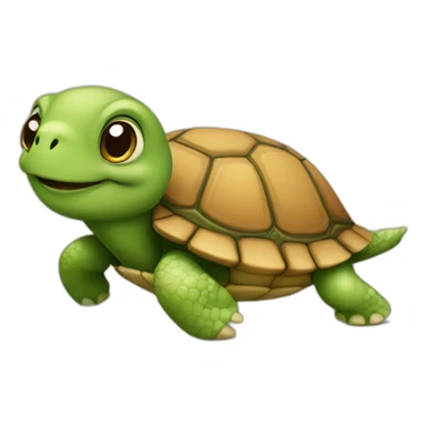 turttle with a smile sticker