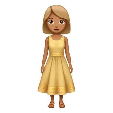 Парень стоит в полный рост в платье. sticker