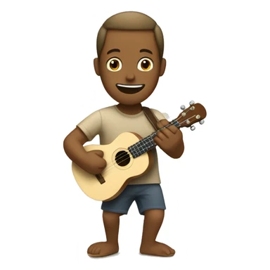 Jack Johnson playing the ukulele sticker