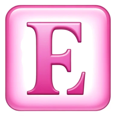 Pink letter F sticker