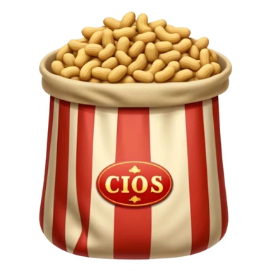 Bag of peanuts at the circus sticker
