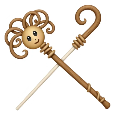 Chichilaki - georgian Christmas decoration from a stick sticker