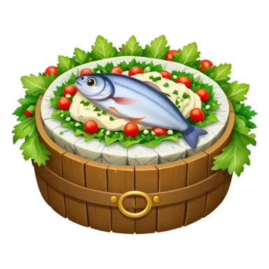 salad herring under a fur coat sticker