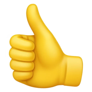 thumbs up emoji, positive and bold sticker