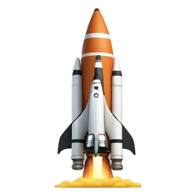 A cool rocket emoji sticker