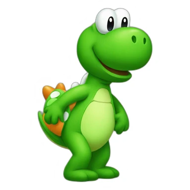 man dressed as yoshi sticker