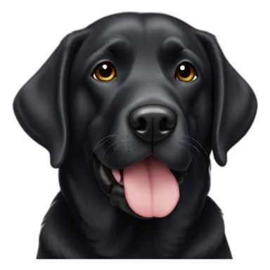 Senior Black lab small head sticker