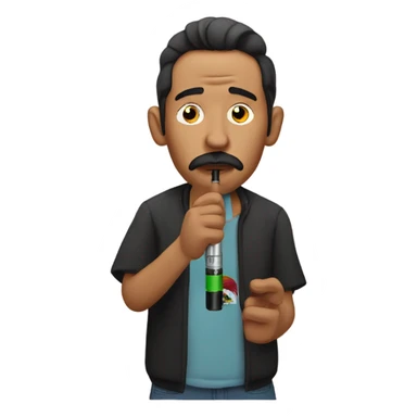 Mexican man vaping  sticker