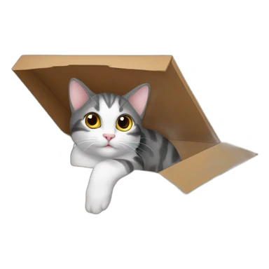 Shroedinger’s cat in the box sticker