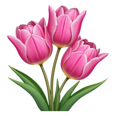 Tulipanes rosados sticker