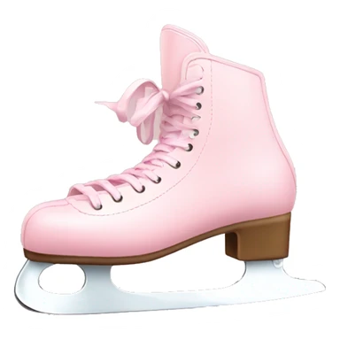 pastel pink ice skates sticker