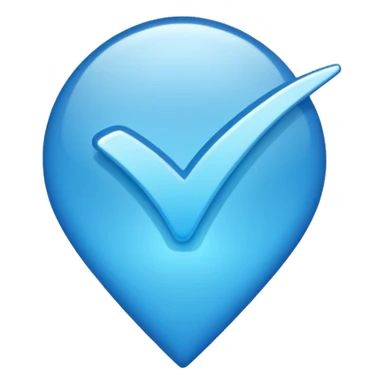 Голубая галочка оригинал телеграмм sticker