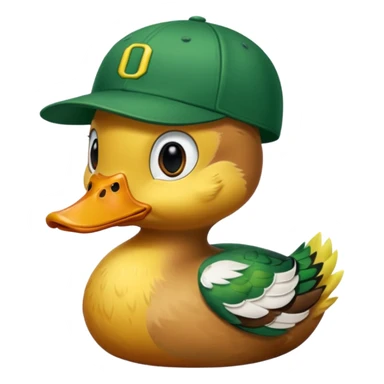 Puddles the duck university of oregon sticker