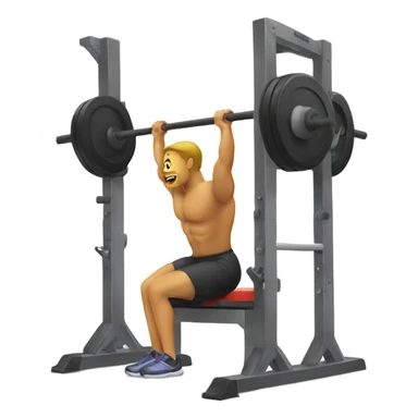 Workout squat rack sticker