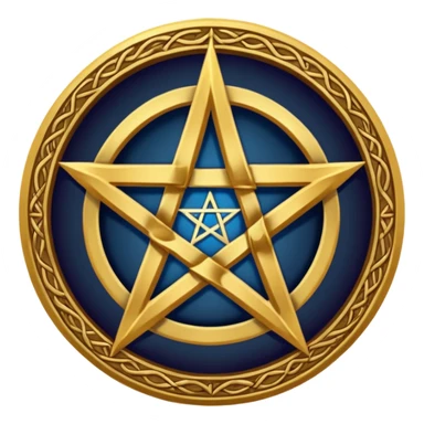 Wiccan pentagram sticker