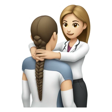Female chiropractor  sticker