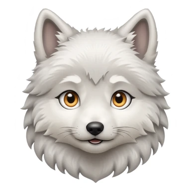 white wolf puppy sticker