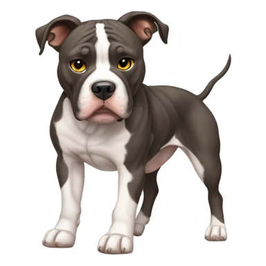American pitbull terrier dark brindle sticker