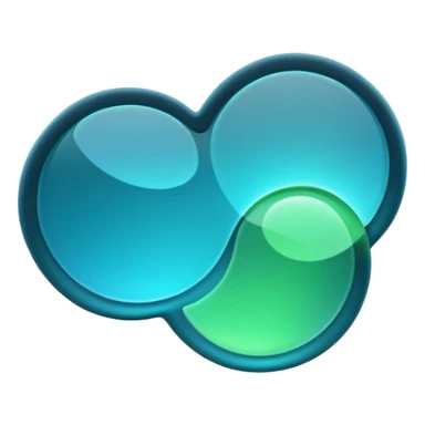 abstract futuristic matte glass transluscent text to speech generator sticker