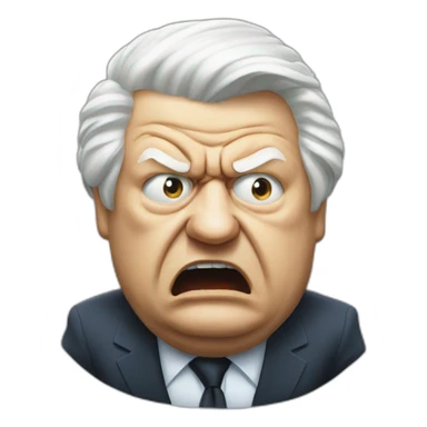 angry Boris Yeltsin sticker