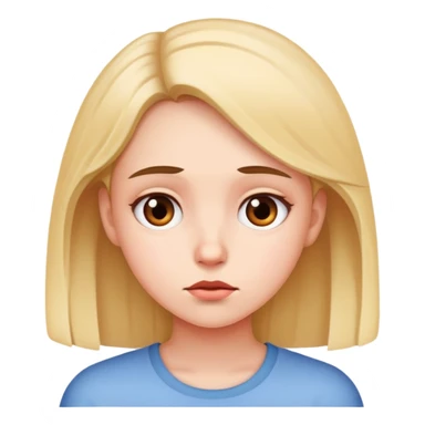 A girl questioning herself sticker