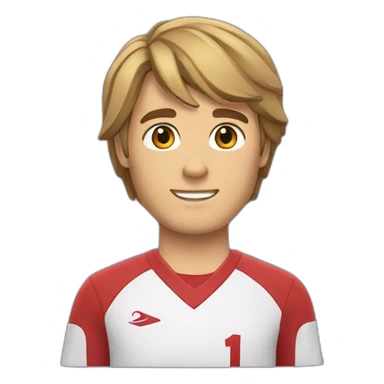 troy bolton in sport shirt sticker