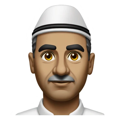 photorealistic serious Gamal Nasser sticker