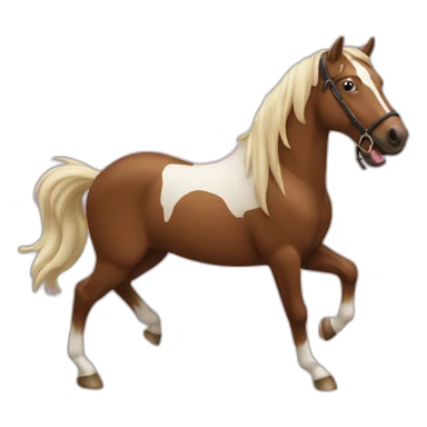 Cheval qui saute sticker