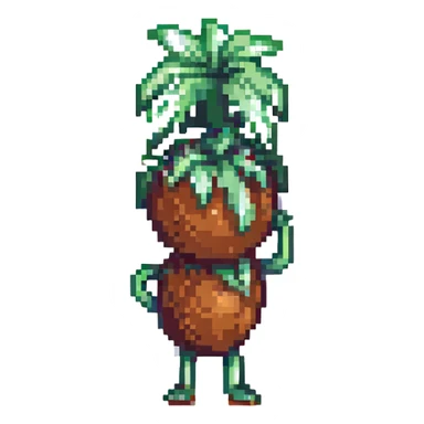 dancing coconut sticker