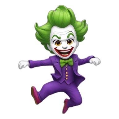 Joker dancing jaquine sticker