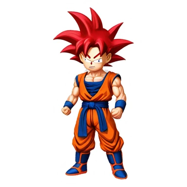 Goku Super Saiyan red sticker