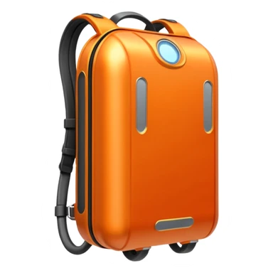 orange jetpack sticker