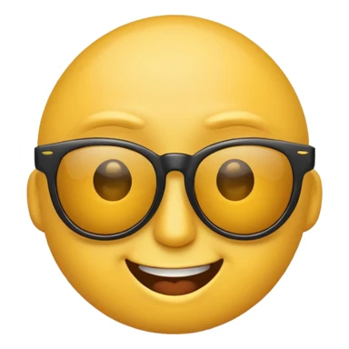 Emoji pulling down sunglasses while raising an eyebrow  sticker