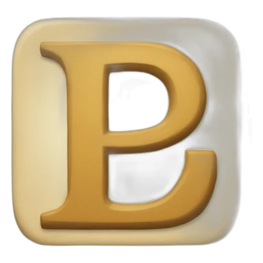 Letter P concatenate with letter D sticker