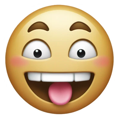 drooling happy sticker