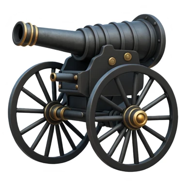 Cannon emoji that blows sticker