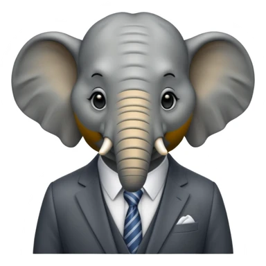 The elephand went in a suit sticker