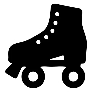 roller skates with a high top sticker