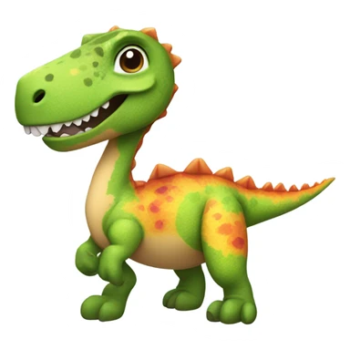 Dinosaur  in a skirt ￼￼ sticker