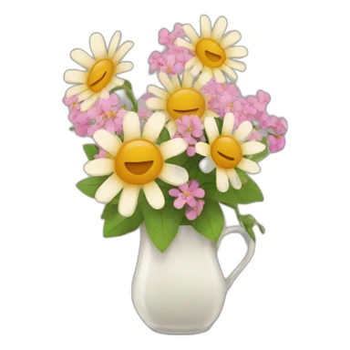 Good Morning with flowers. sticker
