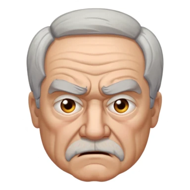 angry grandpa sticker