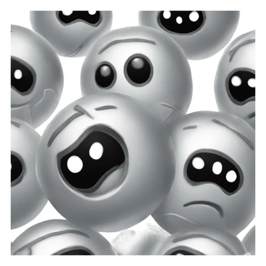 Metal cute black eyes Kirby ball driving on 4 car wheels sticker