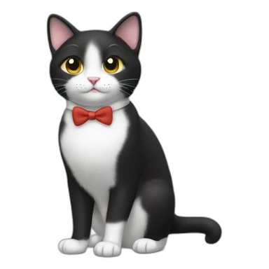 Cute Tux cat sticker