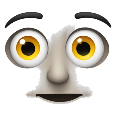 eyes looking to to the right sticker