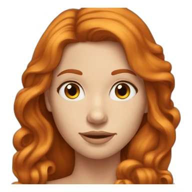 fair-skinned-pretty-woman-with-long ginger hair sticker