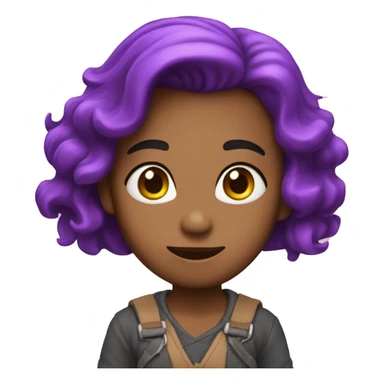 Corazón lila sticker