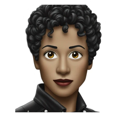 Billie Jean portrait sticker