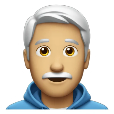 man wondering sticker