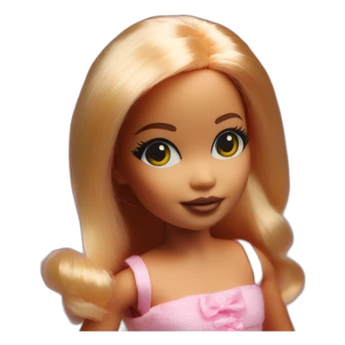 Newborn barbie in box photo session sticker